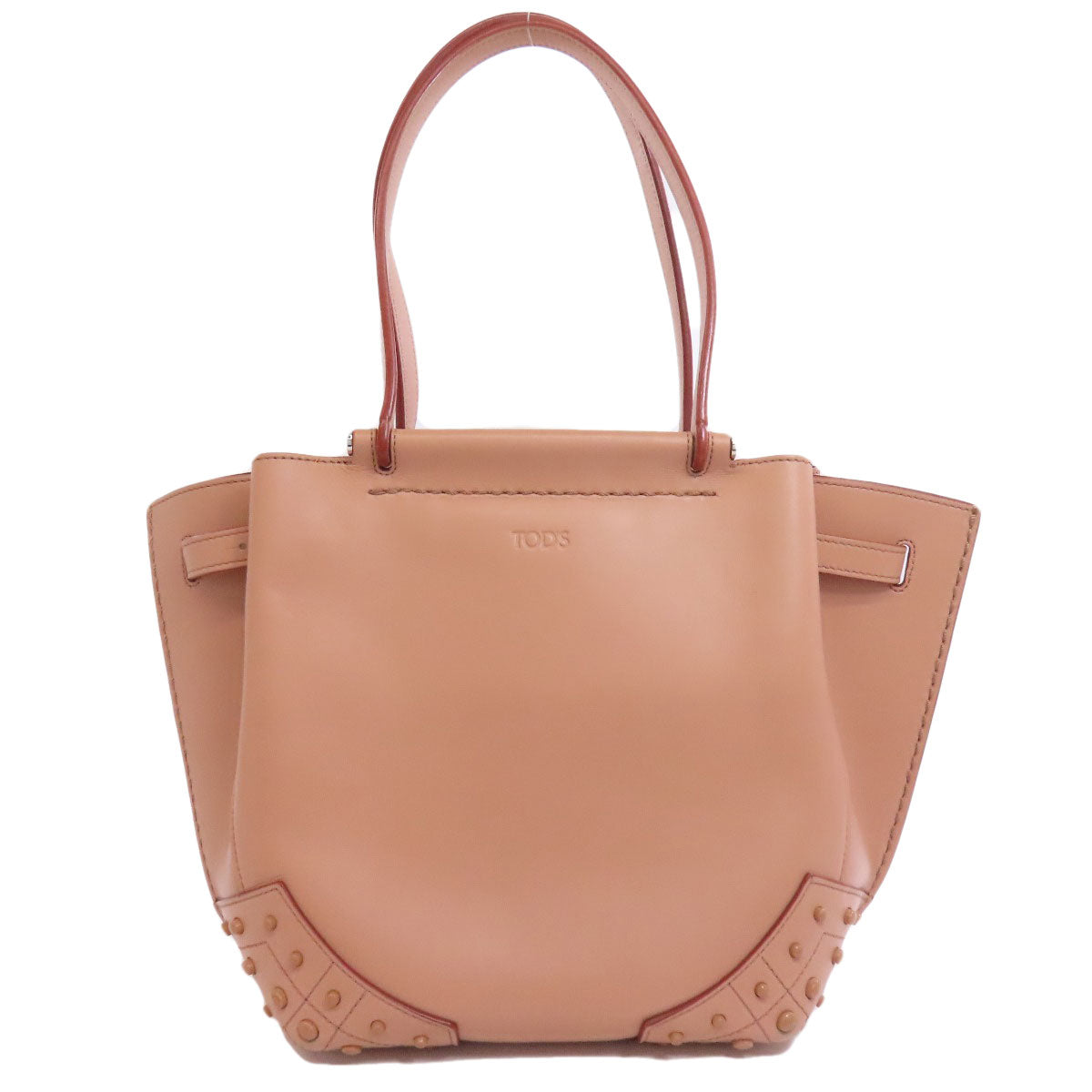 TODS トッズ シンプルデザイン ハンドバッグ レザー レディース 中古