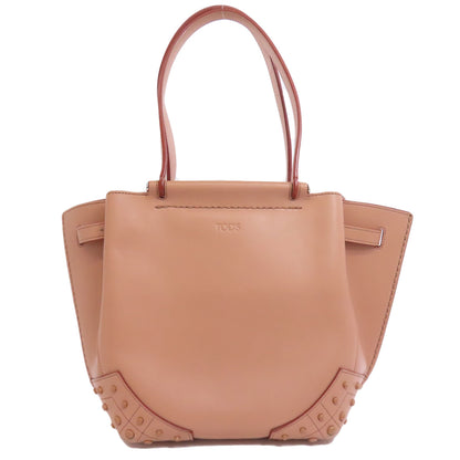 TODS トッズ シンプルデザイン ハンドバッグ レザー レディース 中古