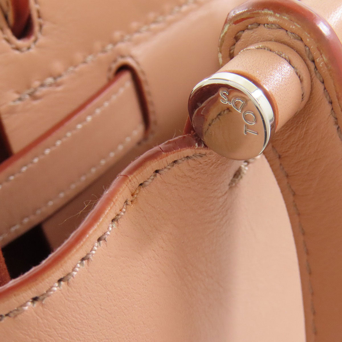 TODS トッズ シンプルデザイン ハンドバッグ レザー レディース 中古