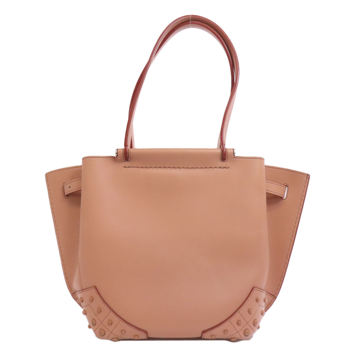 TODS トッズ シンプルデザイン ハンドバッグ レザー レディース 中古