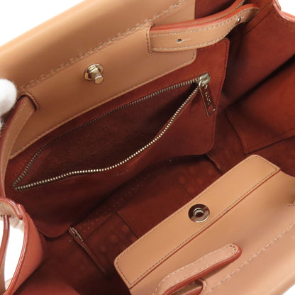 TODS トッズ シンプルデザイン ハンドバッグ レザー レディース 中古