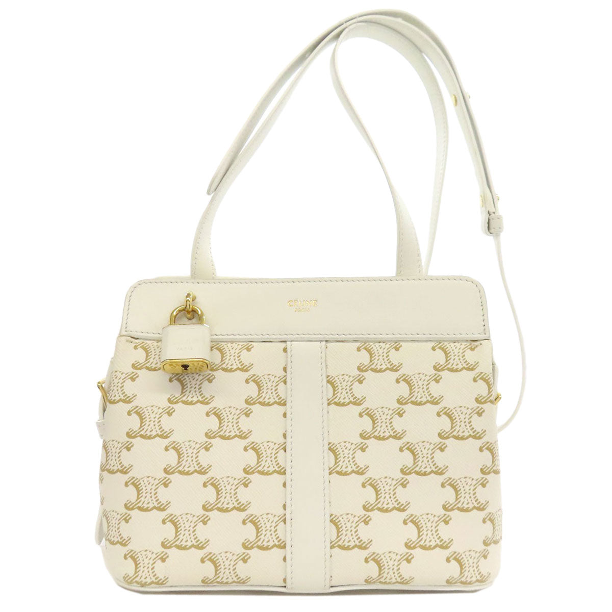 CELINE セリーヌ トリオンフ ショルダーバッグ PVC レディース 中古