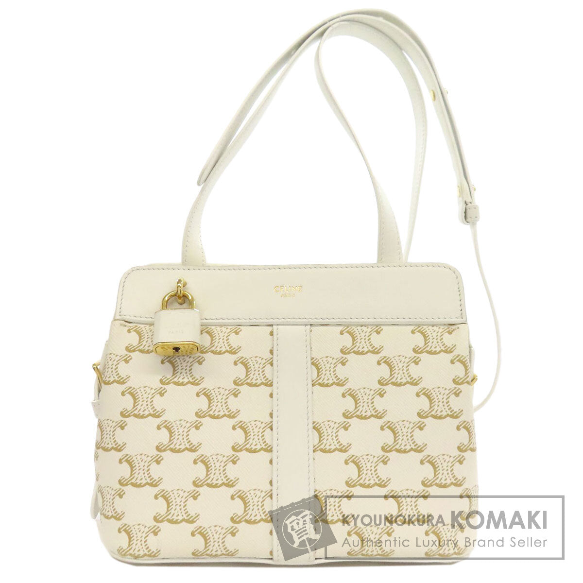 CELINE セリーヌ トリオンフ ショルダーバッグ PVC レディース 中古