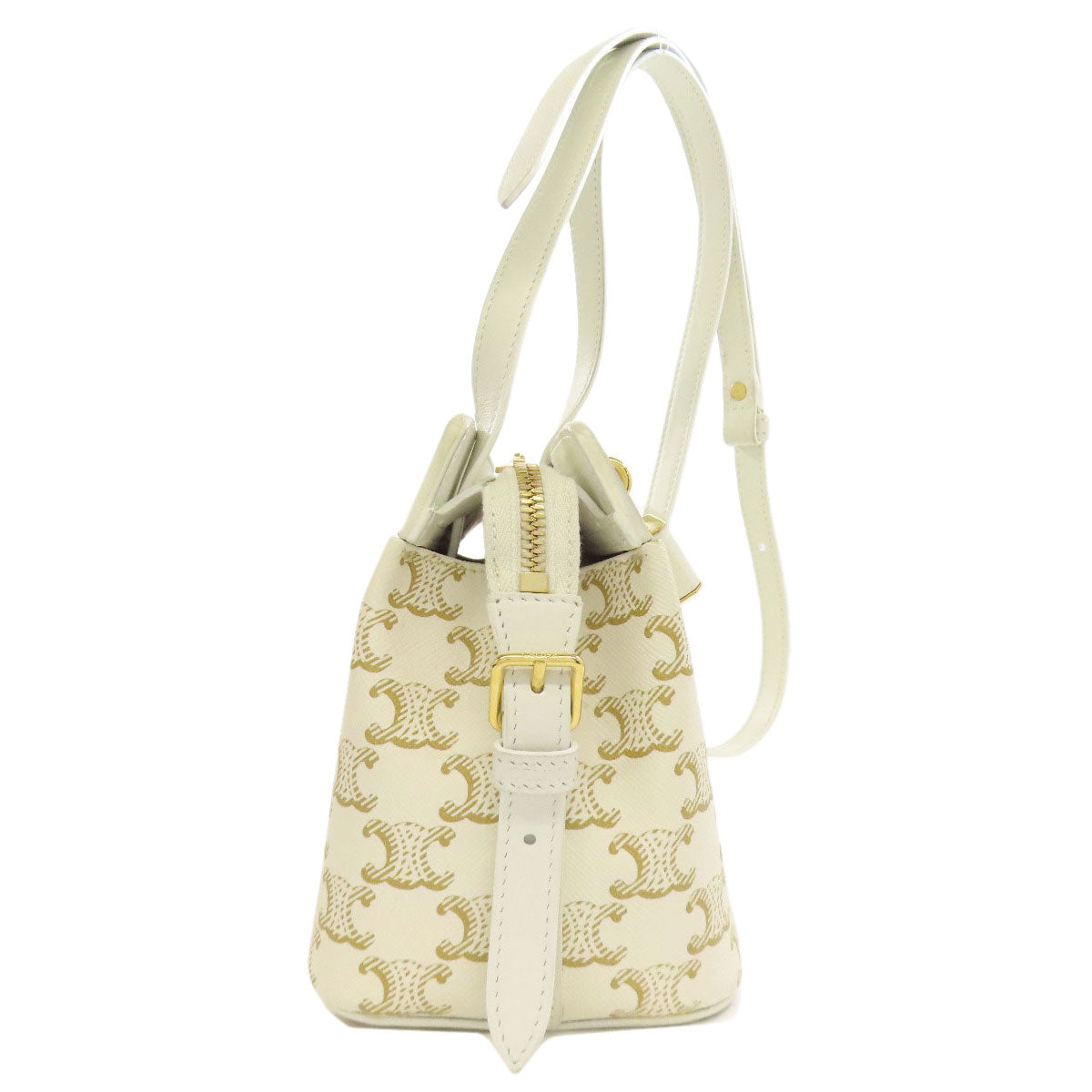 CELINE セリーヌ トリオンフ ショルダーバッグ PVC レディース 中古
