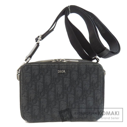 CHRISTIAN DIOR クリスチャンディオール オブリーク ショルダーバッグ キャンバス レディース 中古
