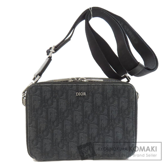 CHRISTIAN DIOR クリスチャンディオール オブリーク ショルダーバッグ キャンバス レディース 中古