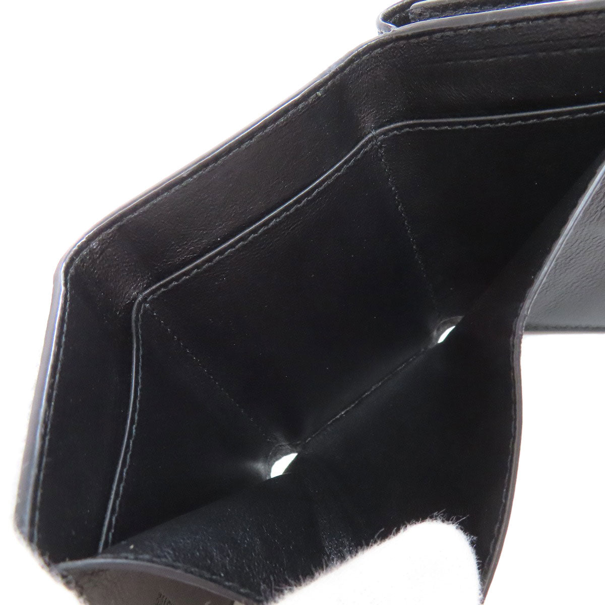 BALENCIAGA バレンシアガ 594312 ロゴ 三つ折り財布 二つ折り財布（小銭入れあり） レザー レディース 中古