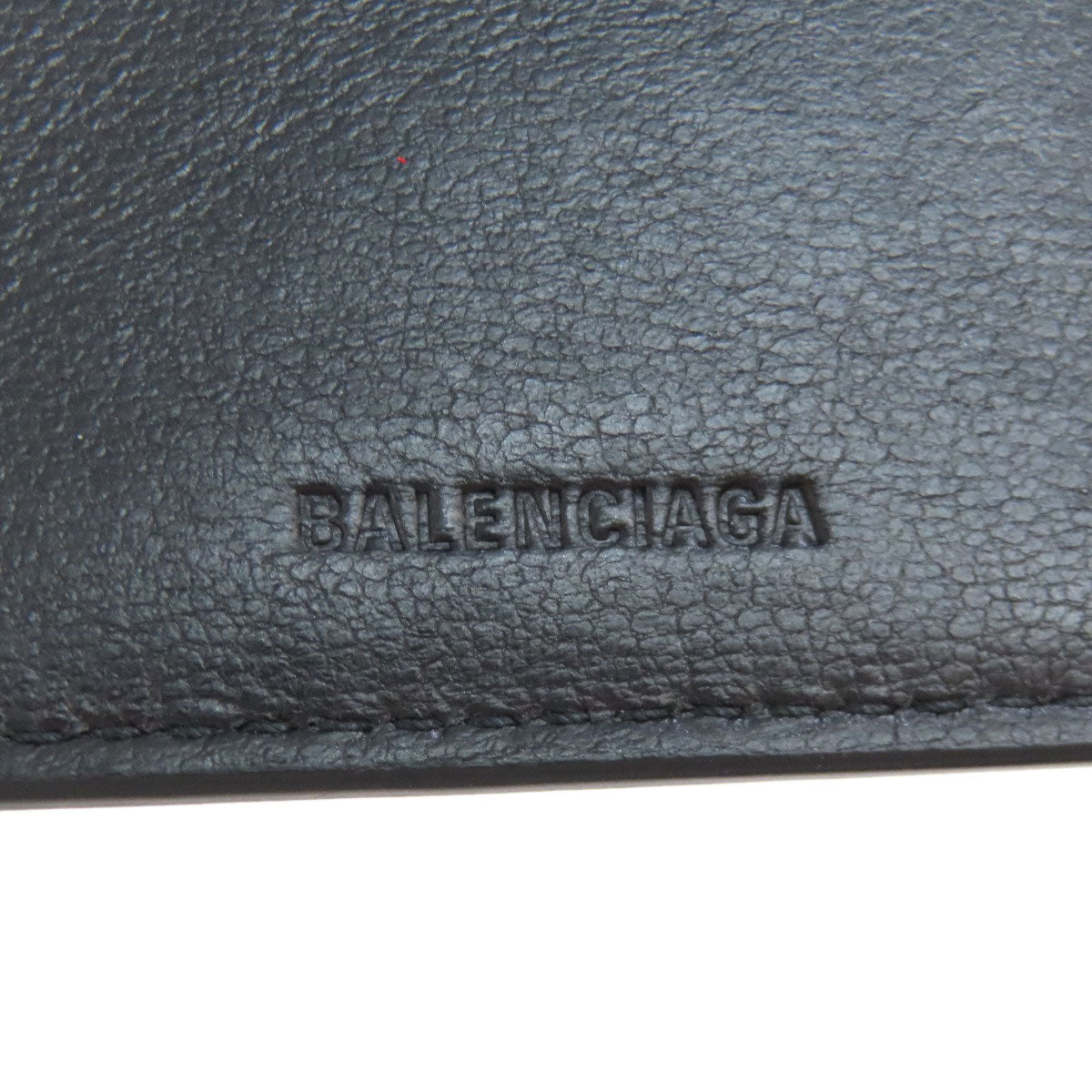 BALENCIAGA バレンシアガ 594312 ロゴ 三つ折り財布 二つ折り財布（小銭入れあり） レザー レディース 中古