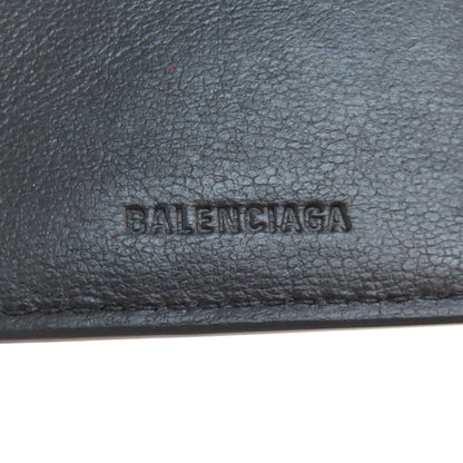 BALENCIAGA バレンシアガ 594312 ロゴ 三つ折り財布 二つ折り財布（小銭入れあり） レザー レディース 中古