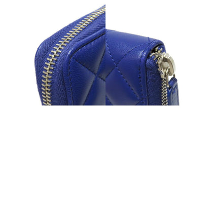 CHANEL シャネル マトラッセ ココマーク　シルバー金具 長財布（小銭入れあり） ラムスキン レディース 中古
