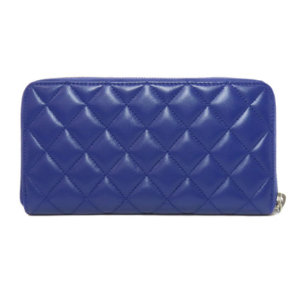 CHANEL シャネル マトラッセ ココマーク　シルバー金具 長財布（小銭入れあり） ラムスキン レディース 中古