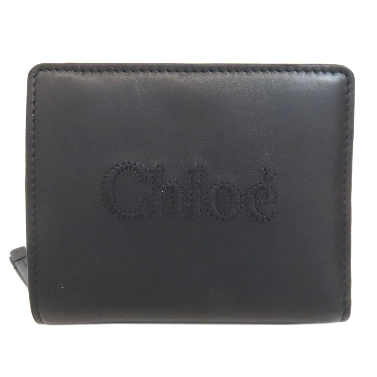 CHLOE クロエ センス コンパクトウォレット 二つ折り財布（小銭入れあり） カーフ レディース 中古