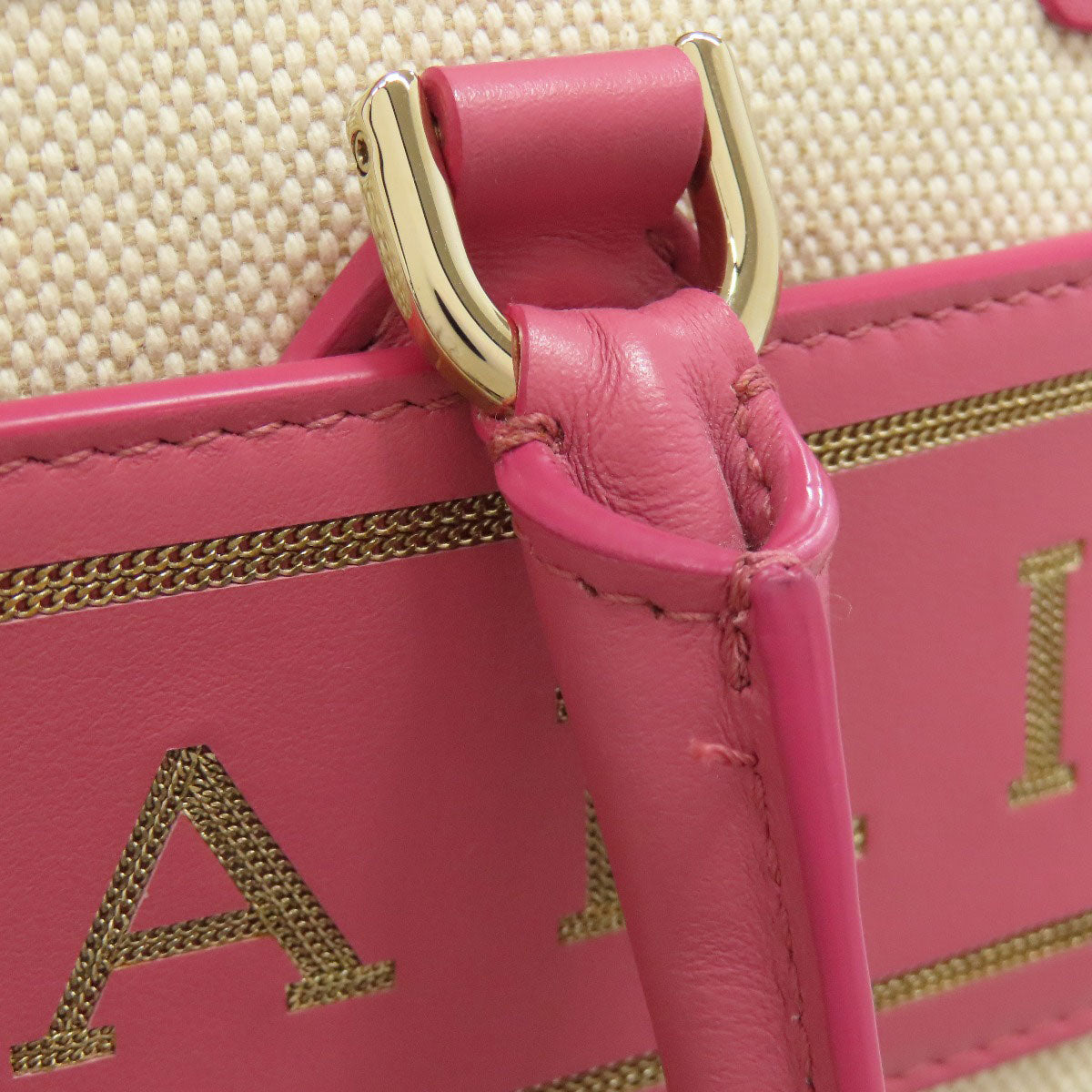 BVLGARI ブルガリ 2WAY ハンドバッグ キャンバス レディース 中古
