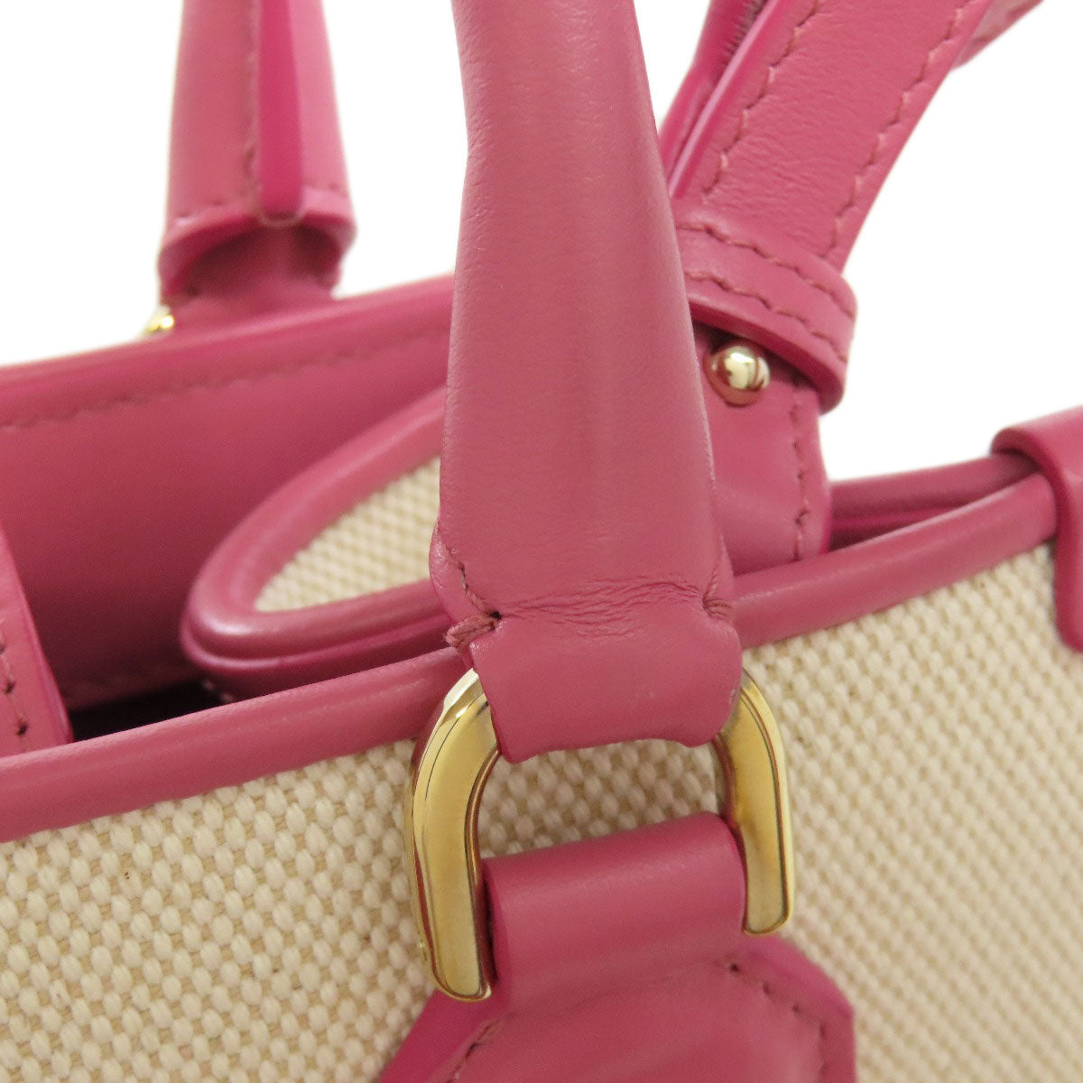 BVLGARI ブルガリ 2WAY ハンドバッグ キャンバス レディース 中古