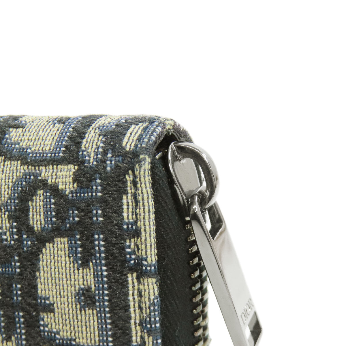 CHRISTIAN DIOR クリスチャンディオール ロングジップウォレット オブリーク トロッター柄 長財布（小銭入れあり） キャンバス レディース 中古