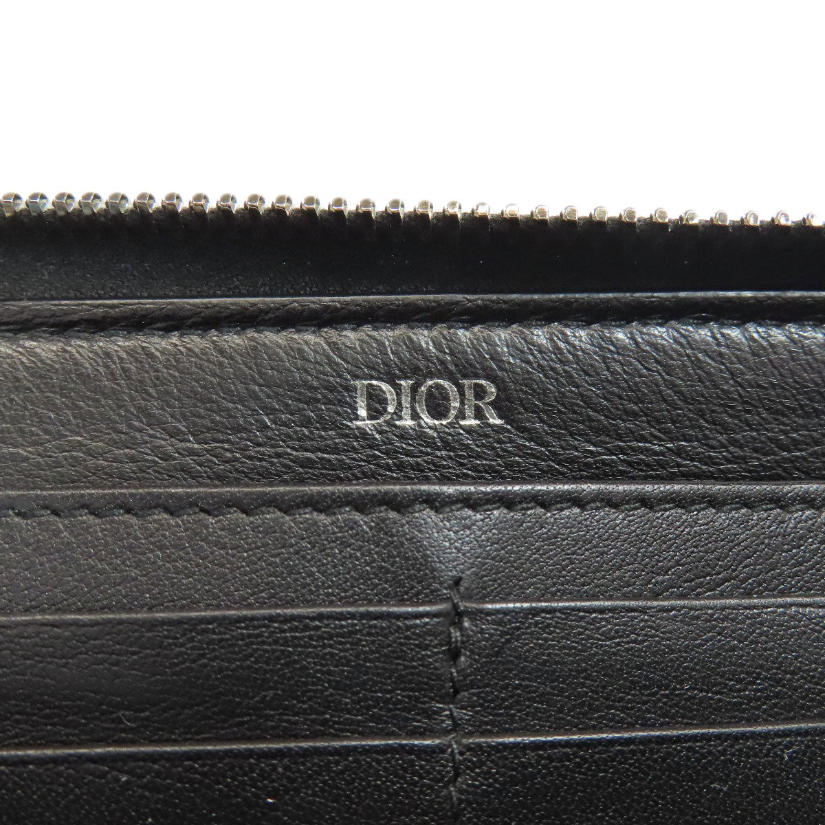 CHRISTIAN DIOR クリスチャンディオール ロングジップウォレット オブリーク トロッター柄 長財布（小銭入れあり） キャンバス レディース 中古