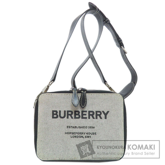 BURBERRY バーバリー ロゴ ショルダーバッグ キャンバス レディース 中古