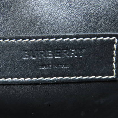 BURBERRY バーバリー ロゴ ショルダーバッグ キャンバス レディース 中古