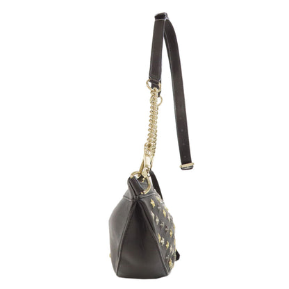 Jimmy Choo ジミーチュウ スターモチーフ スタッズ ショルダーバッグ レザー レディース 中古