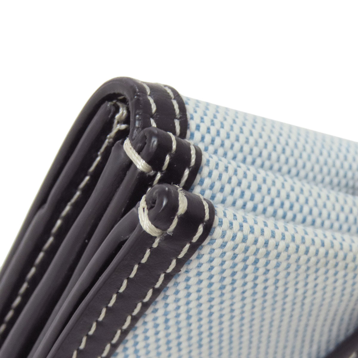 BURBERRY バーバリー ロゴ 二つ折り財布（小銭入れあり） キャンバス レディース 中古