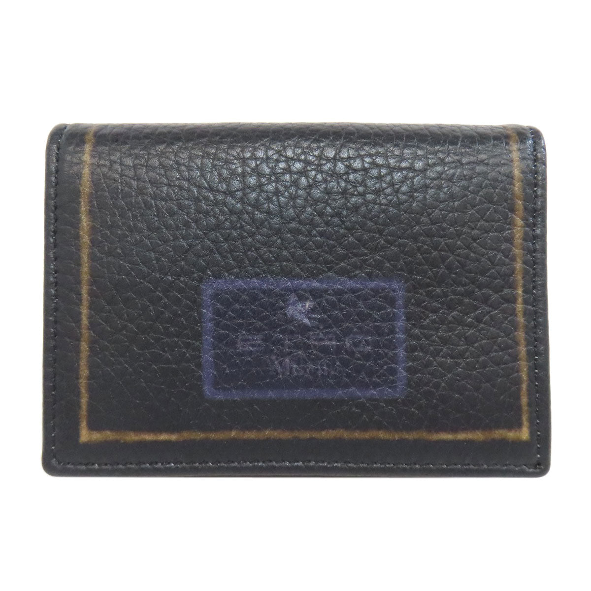 ETRO エトロ フラワーモチーフ カードケース レザー レディース 中古