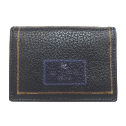 ETRO エトロ フラワーモチーフ カードケース レザー レディース 中古