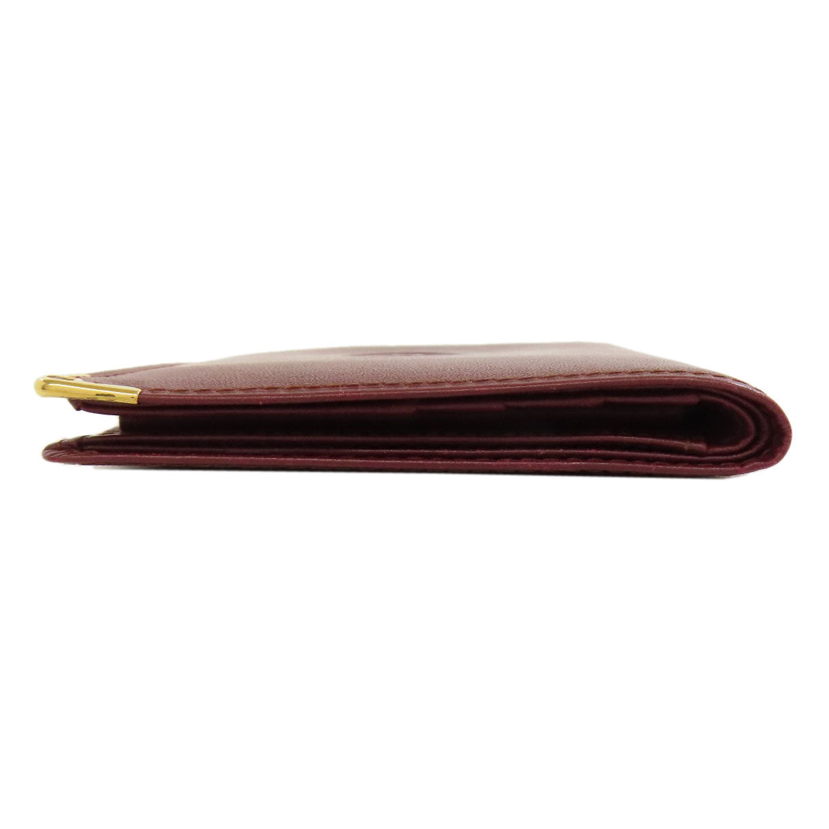 CARTIER カルティエ マストライン 二つ折り財布（小銭入れあり） レザー レディース 中古