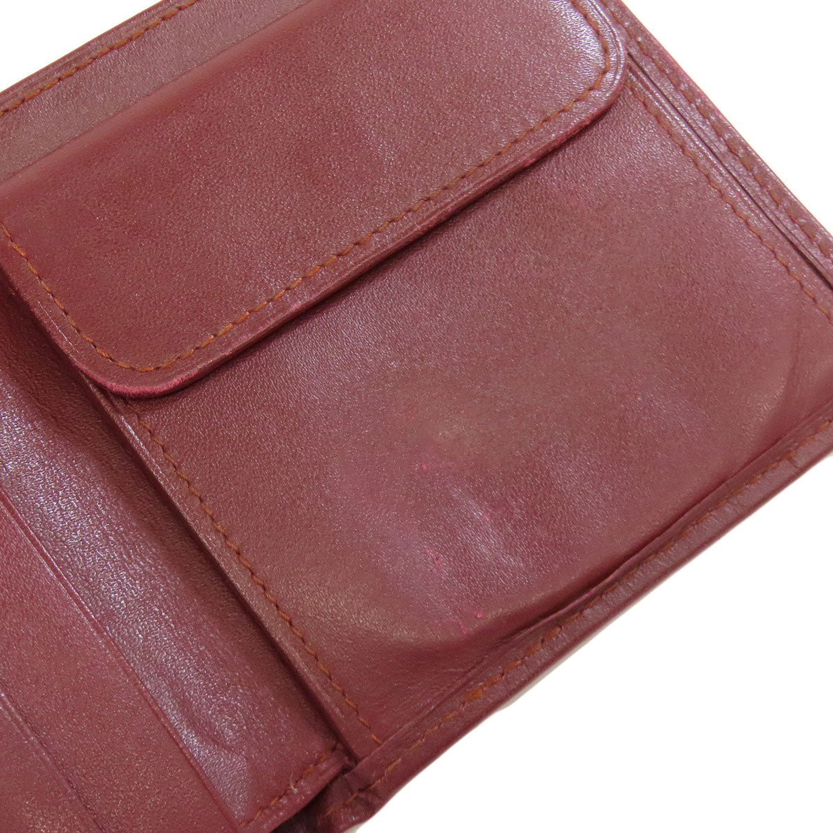 CARTIER カルティエ マストライン 二つ折り財布（小銭入れあり） レザー レディース 中古
