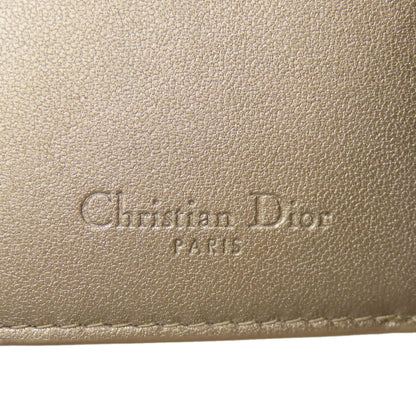 CHRISTIAN DIOR クリスチャンディオール レディディオール 二つ折り財布（小銭入れあり） レザー レディース 中古