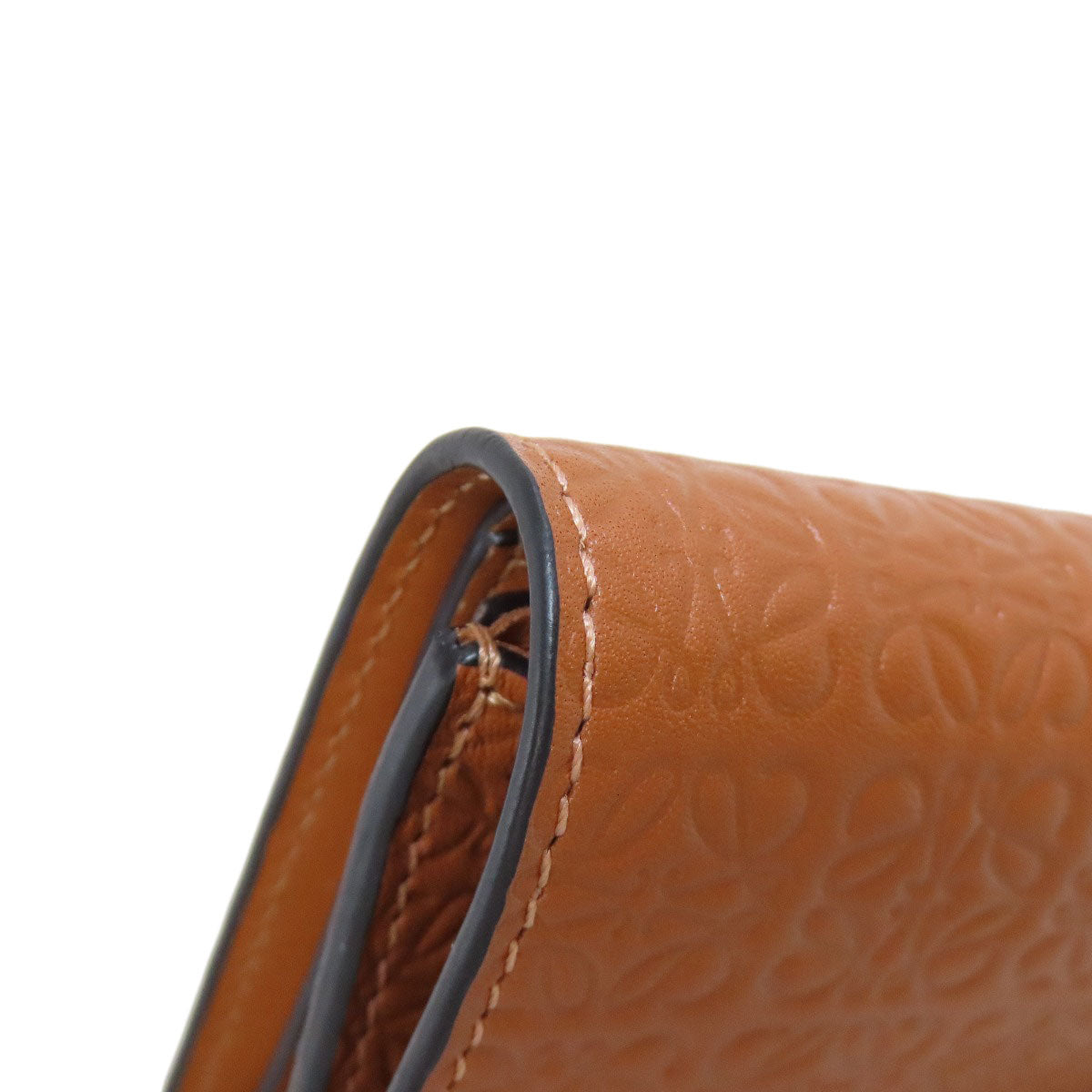 LOEWE ロエベ リピート バーティカル ウォレット スモール 二つ折り財布（小銭入れあり） カーフ レディース 中古