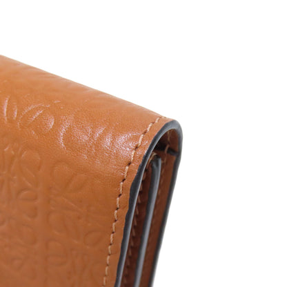LOEWE ロエベ リピート バーティカル ウォレット スモール 二つ折り財布（小銭入れあり） カーフ レディース 中古