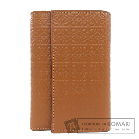 LOEWE ロエベ リピート バーティカル ウォレット スモール 二つ折り財布（小銭入れあり） カーフ レディース 中古