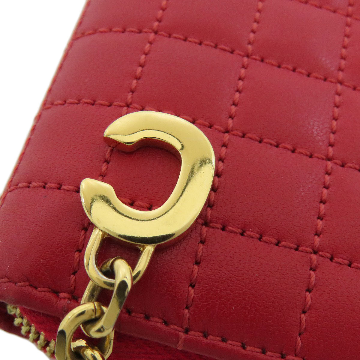 CELINE セリーヌ C金具 コインケース レザー レディース 中古
