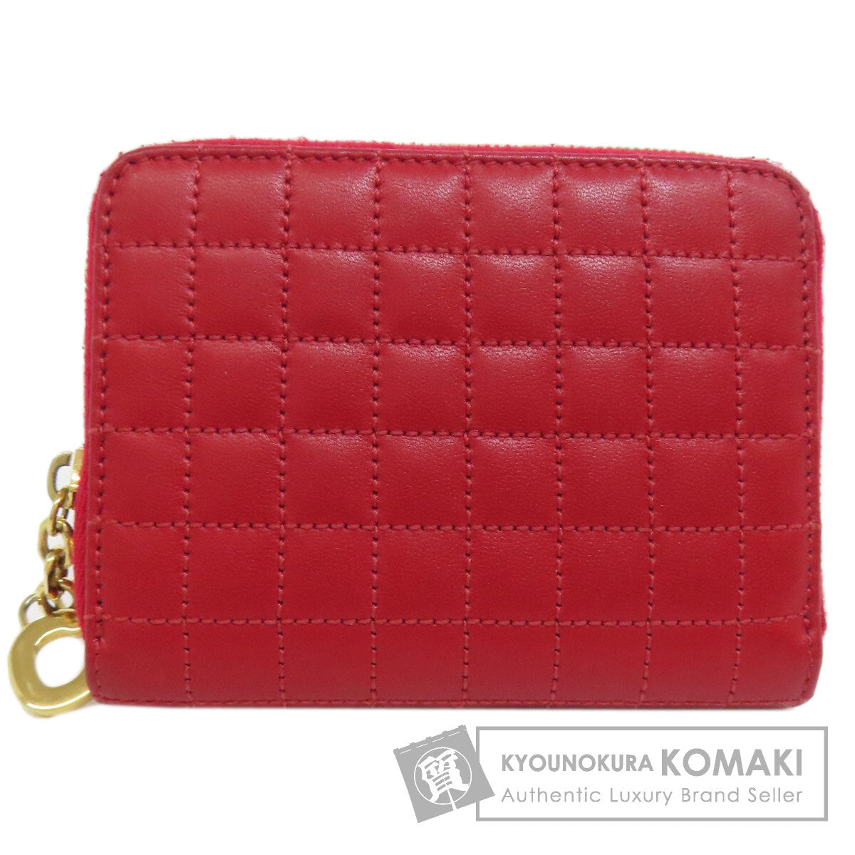 CELINE セリーヌ C金具 コインケース レザー レディース 中古