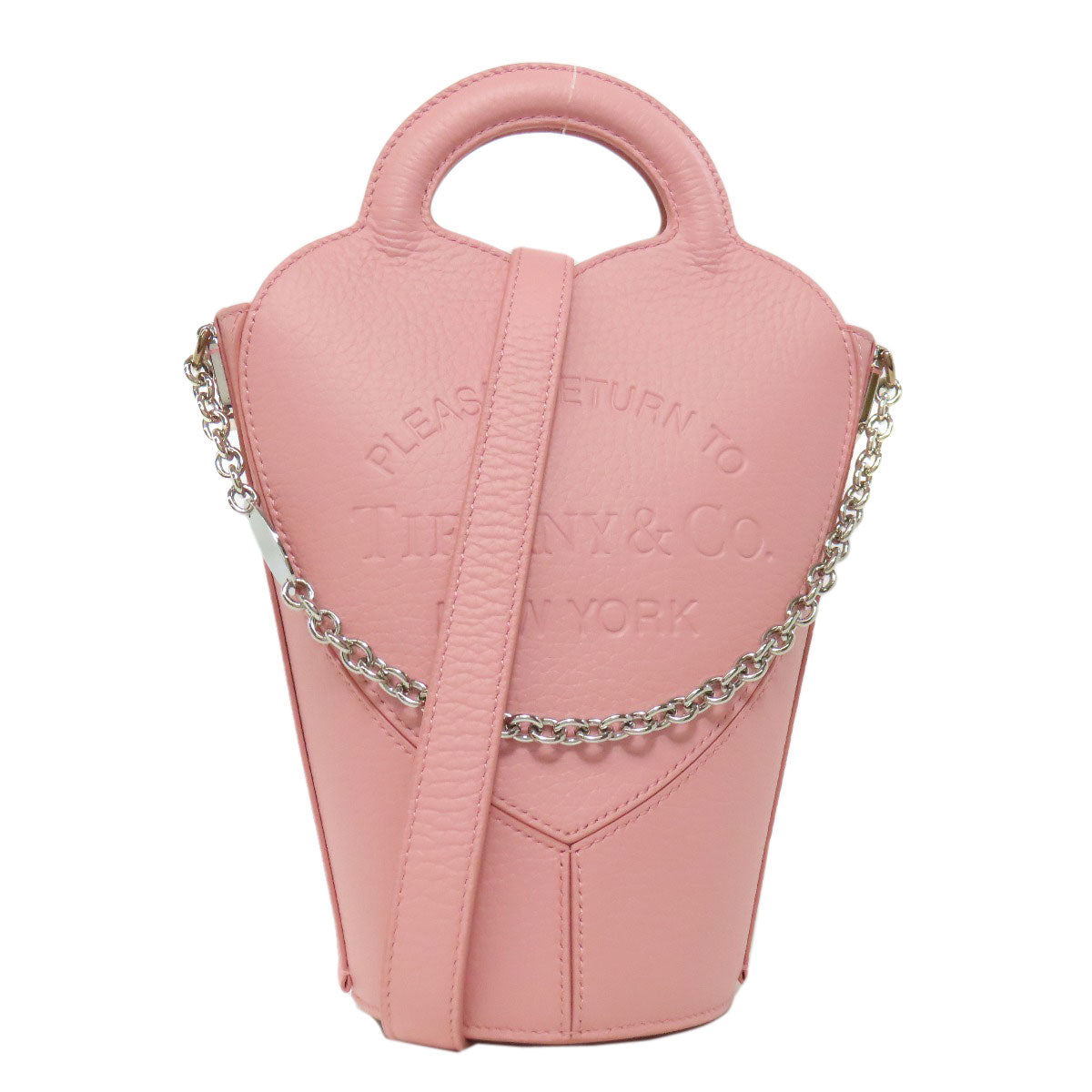 TIFFANY&Co. ティファニー リターン トゥ ティファニー ハンドバッグ カーフ レディース 中古