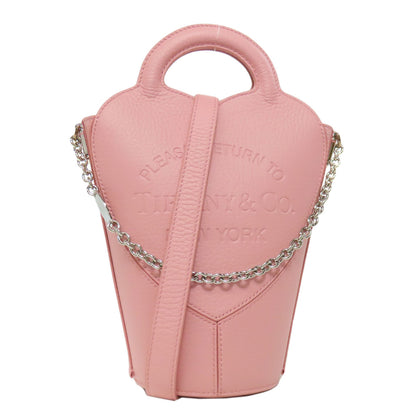 TIFFANY&Co. ティファニー リターン トゥ ティファニー ハンドバッグ カーフ レディース 中古