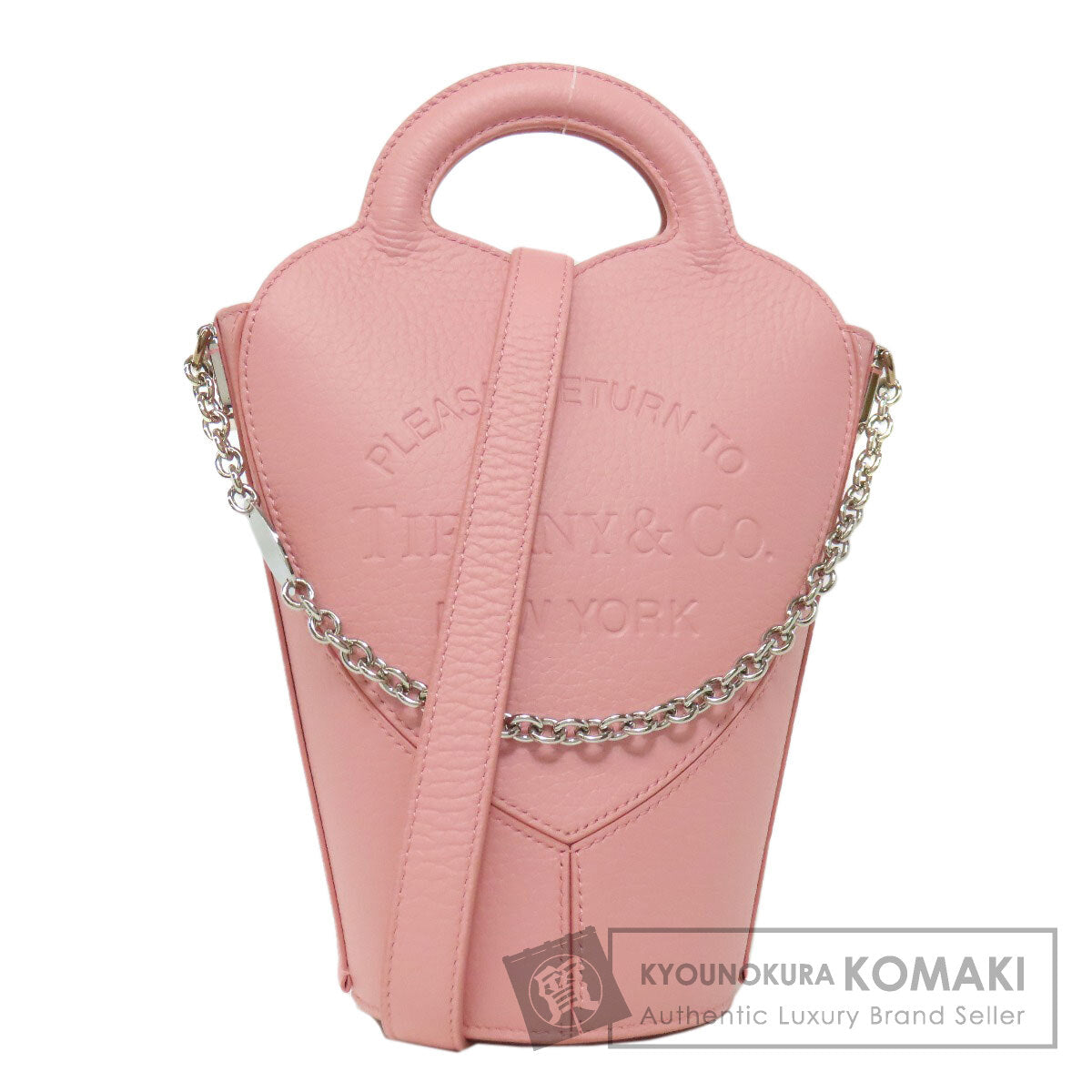 TIFFANY&Co. ティファニー リターン トゥ ティファニー ハンドバッグ カーフ レディース 中古
