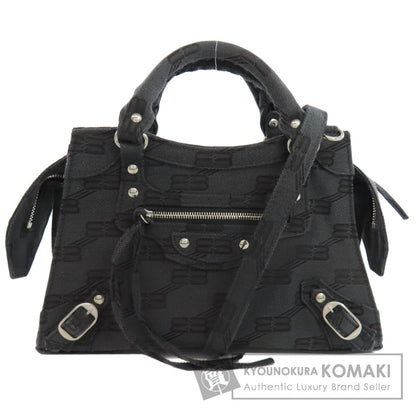 BALENCIAGA バレンシアガ 696495 ネオクラシックシティ XS 2WAY ハンドバッグ キャンバス レディース 中古