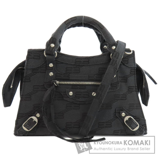 BALENCIAGA バレンシアガ 696495 ネオクラシックシティ XS 2WAY ハンドバッグ キャンバス レディース 中古