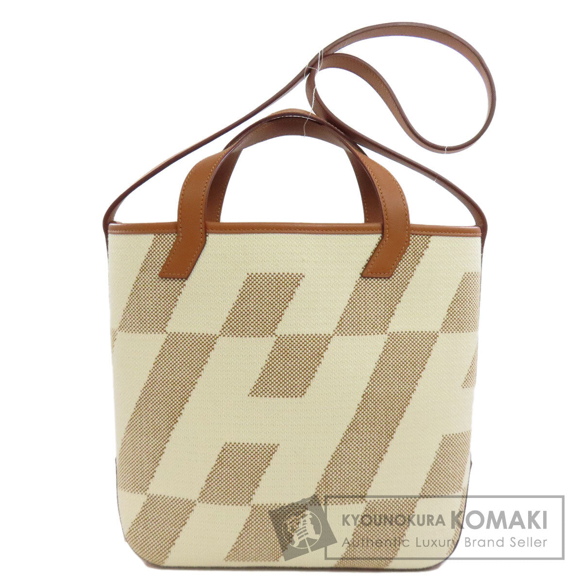 HERMES エルメス アンビエ PM 2WAY ハンドバッグ キャンバス レディース 中古