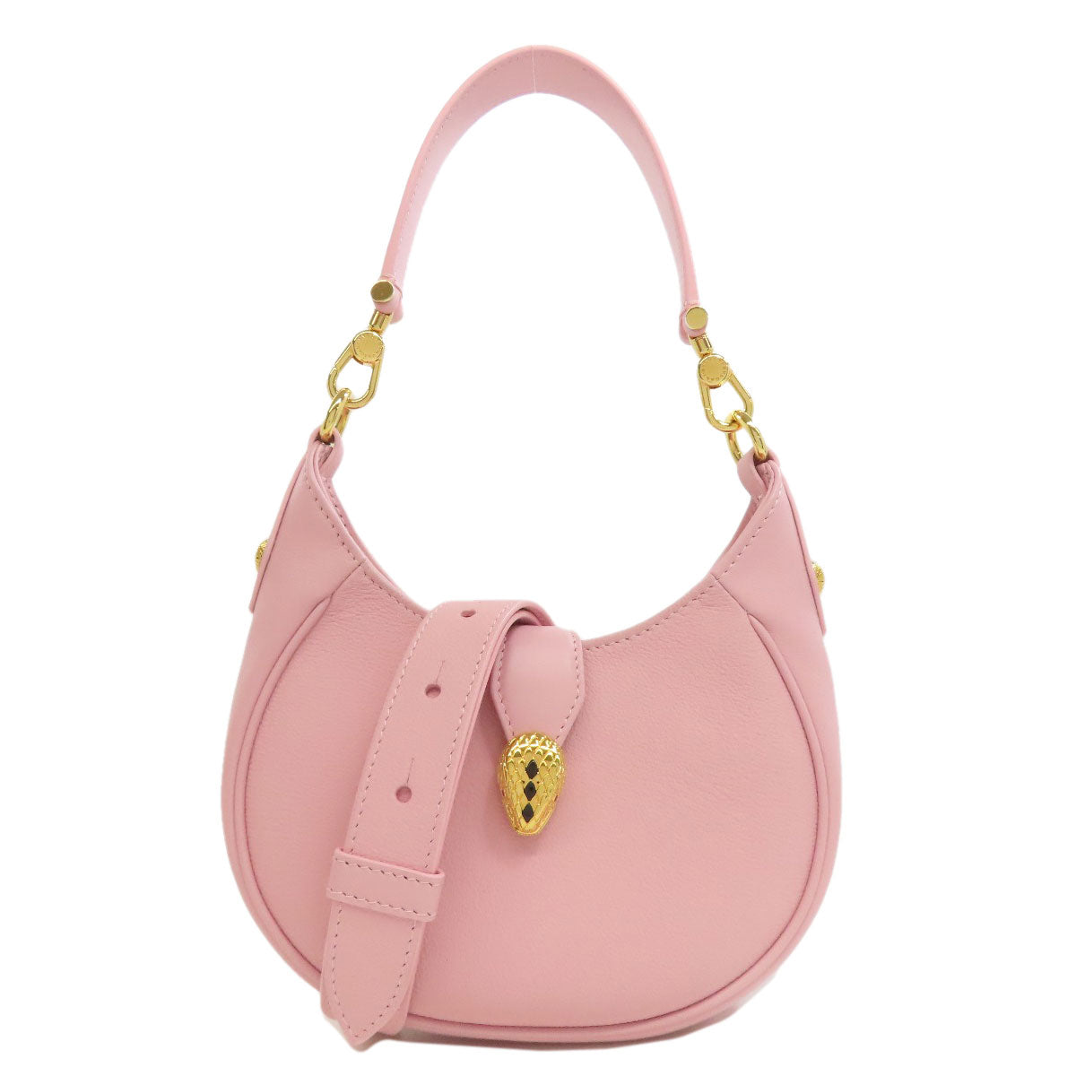 BVLGARI ブルガリ センペルティ エリプス スモール 2WAY ハンドバッグ レザー レディース 中古