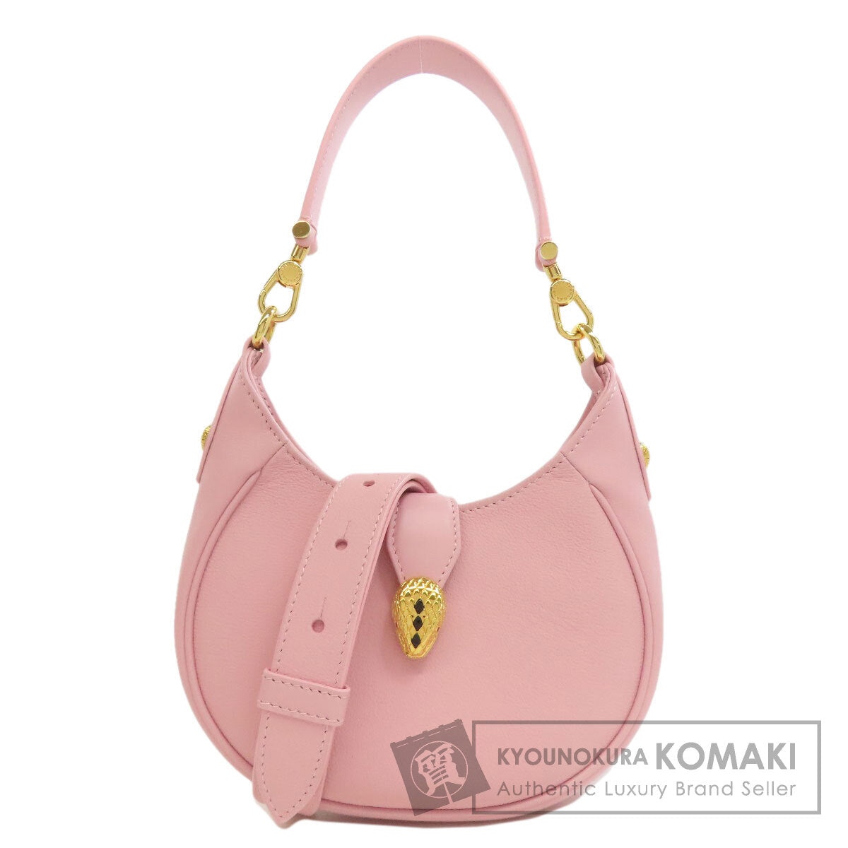 BVLGARI ブルガリ センペルティ エリプス スモール 2WAY ハンドバッグ レザー レディース 中古