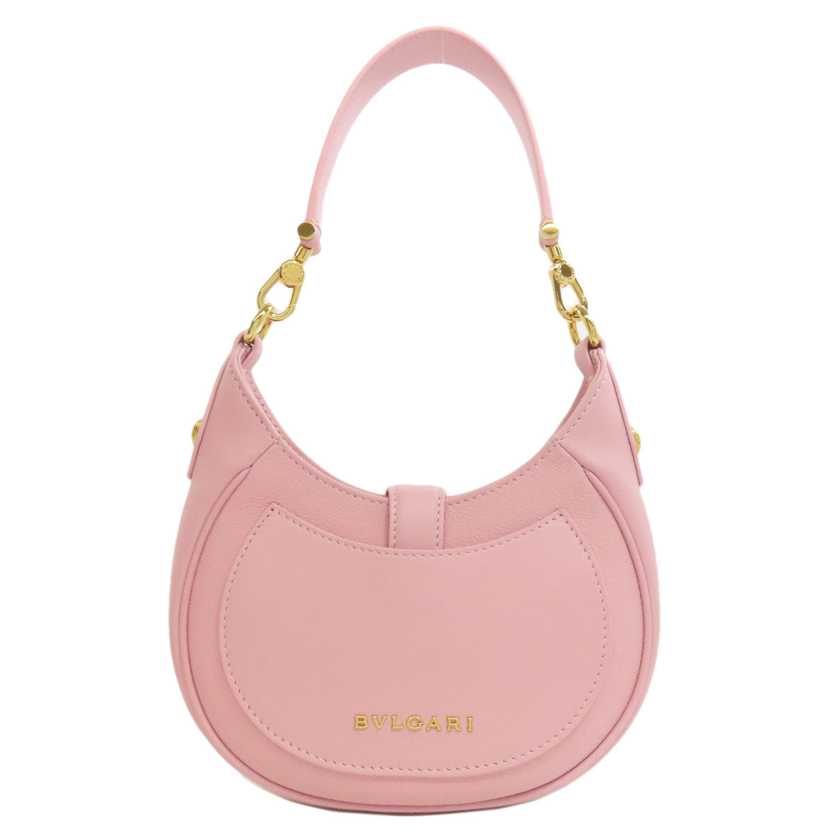 BVLGARI ブルガリ センペルティ エリプス スモール 2WAY ハンドバッグ レザー レディース 中古