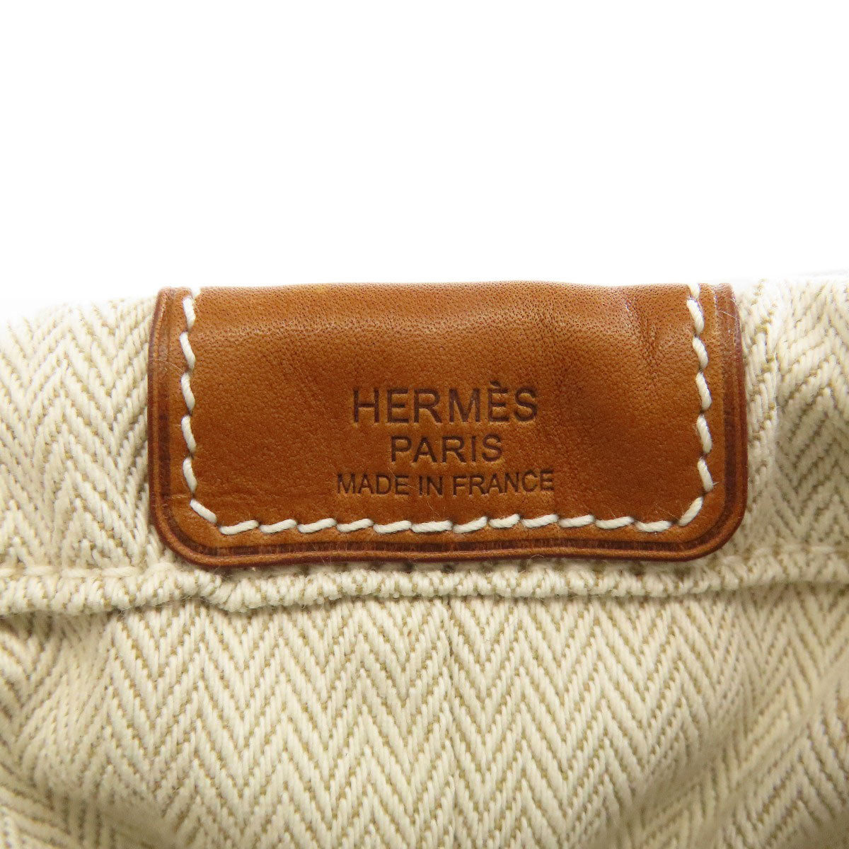 HERMES エルメス フールビ25 バッグインバッグ アクセサリーポーチ トワルシェブロン レディース 中古