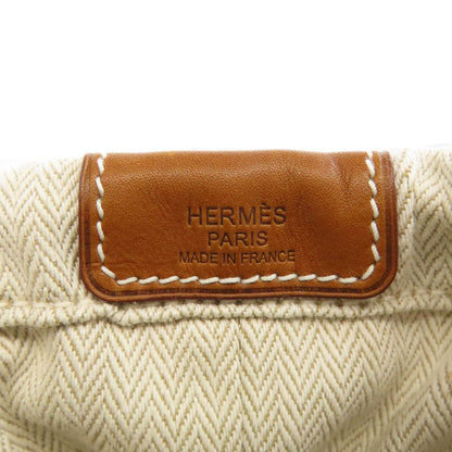 HERMES エルメス フールビ25 バッグインバッグ アクセサリーポーチ トワルシェブロン レディース 中古