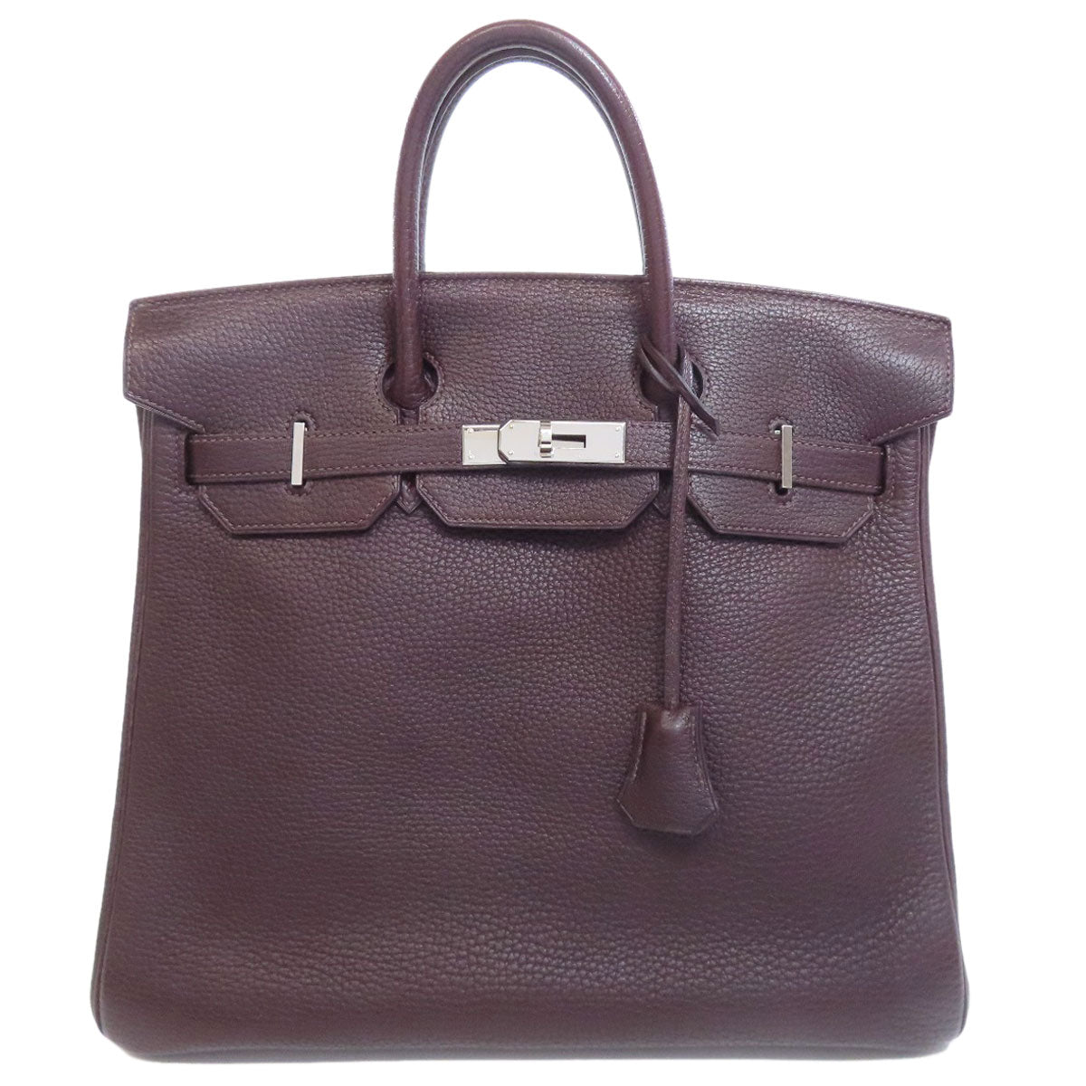 HERMES エルメス オータクロア32 シルバー金具 ハンドバッグ トリヨン レディース 中古