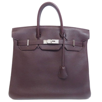 HERMES エルメス オータクロア32 シルバー金具 ハンドバッグ トリヨン レディース 中古