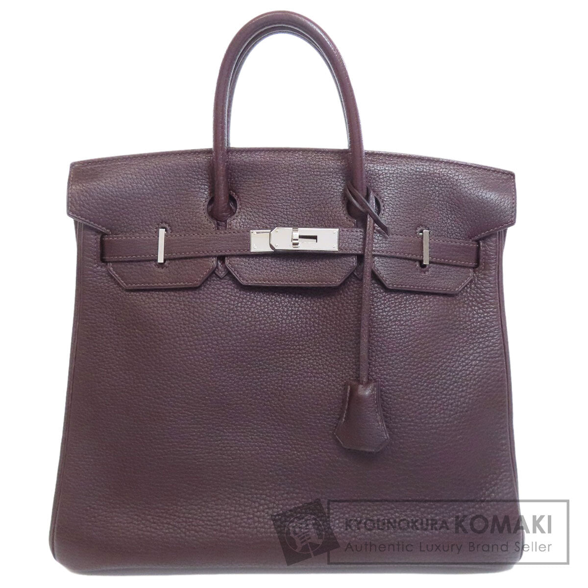 HERMES エルメス オータクロア32 シルバー金具 ハンドバッグ トリヨン レディース 中古