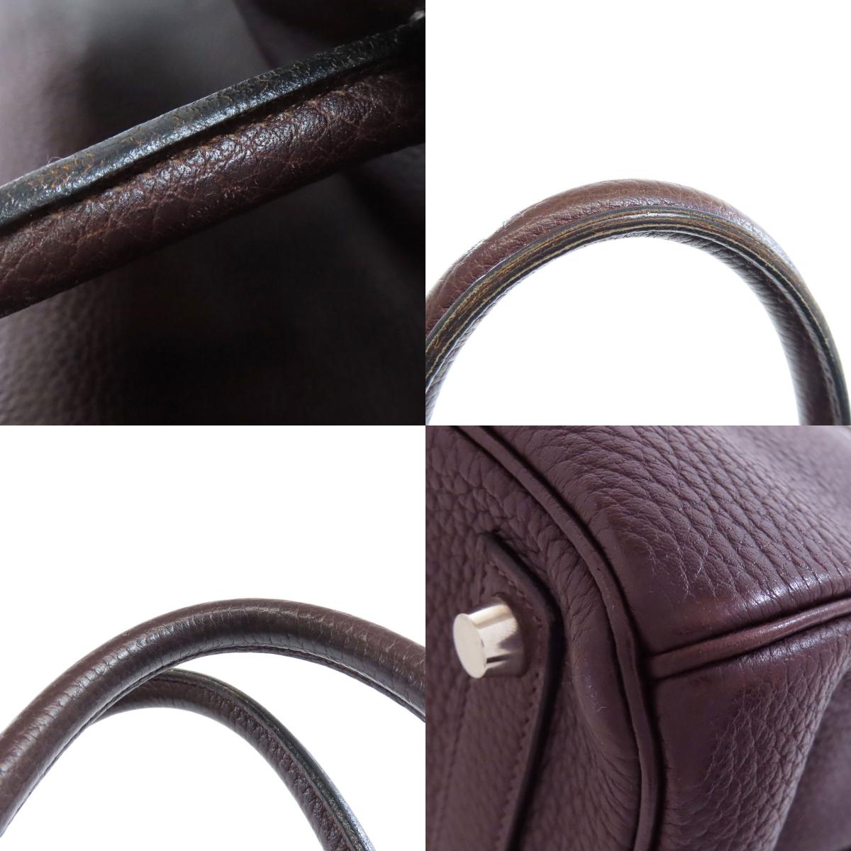 HERMES エルメス オータクロア32 シルバー金具 ハンドバッグ トリヨン レディース 中古