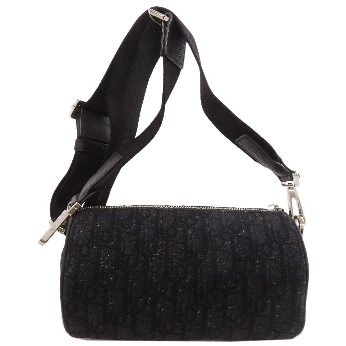 CHRISTIAN DIOR クリスチャンディオール オブリーク ショルダーバッグ キャンバス レディース 中古